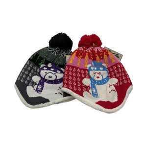 Taiwan Fournisseur Jacquard Motif Adulte Bonnet 100% Acrylique Tissé Étiquette Méthode D'impression Bonnet Tricoté - Product Image 2