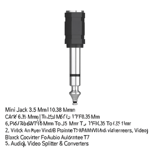 Connecteur audio Mini Jack Jack 6,3 mm Noir 00205194 - Product Image 2