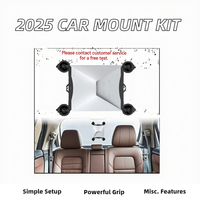 Kit de montage pour voiture Mini Starlink en promotion avec forte aspiration, charge rapide 3A, câble de 1,5 m, gaine en nylon pour vitres de voiture