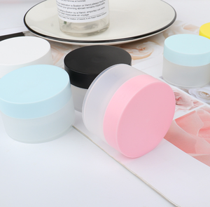 5g 15 20 30 50 80g matt White black pink plastic cosmetic cream jar container / fancy double wall jars