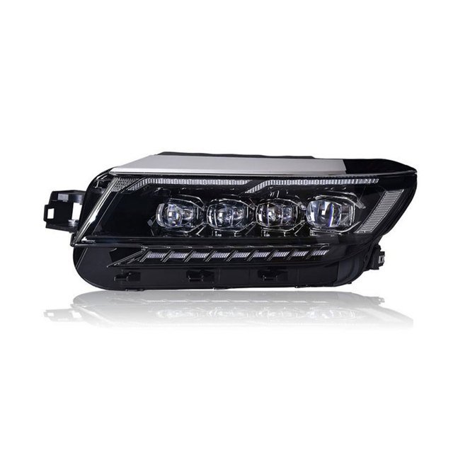 New 19-20 12V LED Headlight Assembly Modification Lens Matrix Style Daytime Running Lights Glowing Turn Signals 6000K for