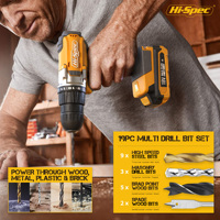Ensemble complet d'outils à main pour perceuse électrique sans fil 18V pour la maison, le garage et la boîte à outils de bricolage OEM supportés pour femme et homme