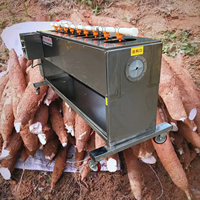 Commerciële automatische wortelgroenteschiller voor yam, asperges, cassave, wortel, radijs, komkommer, klis met hoge efficiëntie