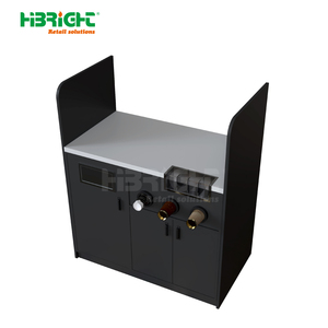 Highbright Durable 2-Tier bằng gỗ thanh toán truy cập với băng tải cho siêu thị & cửa hàng tiện lợi ISO9001 & CE chứng nhận - Product Image 4