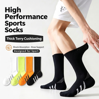 Chaussettes de course en coton à séchage rapide, couleur personnalisée, compression, antibactériennes, respirantes, sportives, avec bord côtelé, unisexe, printemps