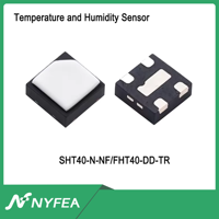 Capteur d'humidité et de température à réponse rapide SHT40-N-NF DFN4 compatible SHT40 +/-0.2 ℃   Humidité relative +/-1,8% Prêt à être expédié