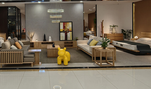 Rắn khung gỗ Gỗ gỗ sofa cắt Sofa Bộ Wit có thể điều chỉnh đầu phần còn lại 1 + 3 chỗ ngồi đồ nội thất phòng khách sofa Set - Product Image 5