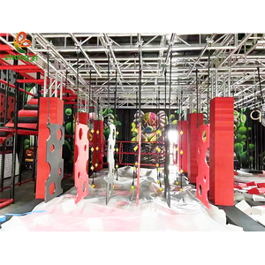 Parcours d'obstacles américain pour enfants <span class=keywords><strong>ninja</strong></span> guerrier équipement de gymnastique Sports extrêmes d'intérieur équipement de parc de trampoline personnalisé - Product Image 1