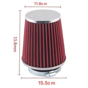Filtro de Aire Universal para Automóvil de 76 mm de Alto Flujo, Forma de Hongo, para Mejora y Reequipamiento, Patrón de Fibra de Carbono - Product Image 2