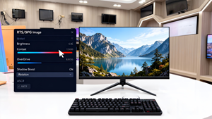 จอคอมพิวเตอร์ 4K สำหรับเล่นเกม ขนาด 27 นิ้ว ความสว่างสูง จอ LCD - Product Image 2