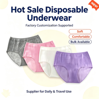 Sous-vêtements jetables pour femmes OEM ODM, logo personnalisé, couleur et emballage sur mesure, culottes jetables en gros pour les voyages, les hôpitaux, la maternité, les spas