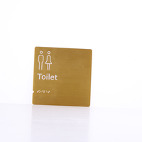 Panneaux de signalisation tactile ADA en métal personnalisés, panneaux de signalisation de direction tactile pour bureaux et hôtels