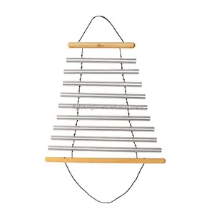 metal aluminum 9 Tone Swinging bars wind chimes for Sound Healing Meditation