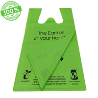Sac T-shirt en LDPE haute résistance avec poignées gilet, capacité de charge lourde, recyclable, thermoscellable, pour supermarché et marché.