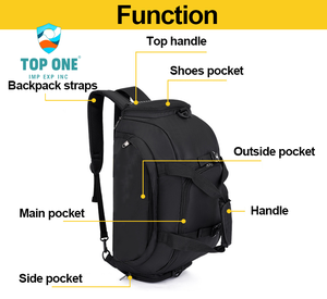 TopOne personalizable Etiqueta Privada camuflaje en blanco baloncesto otros deportes atléticos gimnasio Fitness bolsa de lona - Product Image 3