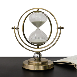 Vente en gros sablier 30 <span class=keywords><strong>minutes</strong></span> créatif ornements en métal anniversaire promotionnel européen salon décoration sablier - Product Image 4