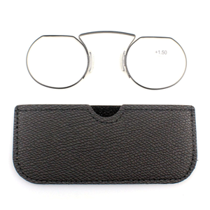 Portable Mini Wallet <strong>Reading</strong> <strong>Glasses</strong> With Clip New Presbyopic Nose <strong>Glasses</strong> For Elderly Stick Phone Wallet Positioned Lens - Product Image 1