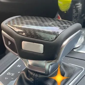 Vente Flash Accessoires Auto 2017-2025 pour Audi A4 A5 Q5 – Cache-levier de vitesse en fibre de carbone véritable, installation d'origine pour voitures - Product Image 6