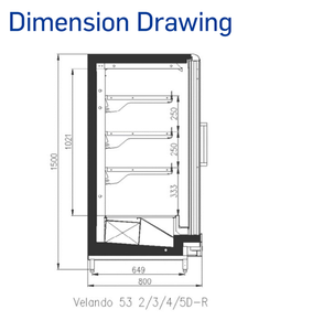ตู้แช่แข็งแสดงสินค้าแบบตั้งตรง ขนาด 1.5 ล้านวัตต์ ระบบทำความเย็นแบบสองอุณหภูมิ สำหรับไอศกรีม อาหารแช่แข็ง และเนื้อสัตว์ พร้อมระบบละลายน้ำแข็งอัตโนมัติ - Product Image 3