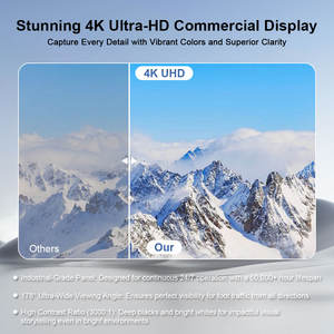 Écran tactile LCD Android 4K de 32, 43, 49, 55, 65, 75, 85 pouces, affichage numérique, kiosque publicitaire, kiosques verticaux sur pied - Product Image 2
