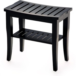 Banc de douche Hc avec étagère de rangement 55,88 x 40 x 11,43 cm, tabouret de salle de bain imperméable - Product Image 1