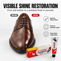 Crème à cirer les chaussures Jin Yang, formule naturelle pure, 30g, douce, sûre, facile à nettoyer, unisexe, pour application manuelle à la maison