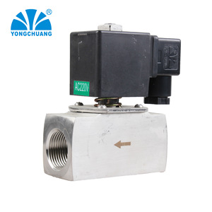 Yongchuang Zct21 Steam Solenoid Valve Ac220v Stainless Steel Pilot Operated Piston Type For Steam Cleaning Machine - Product Image 1