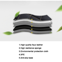Couverture d'hôte de protection en cuir artificiel pour hommes et femmes tapis de voiture 4 pièces tapis de sol de voiture pour VW Tiguan