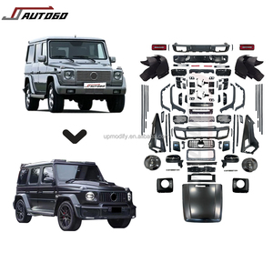 Kit de carrosserie de rénovation d'usine pour Mercedes-Benz Classe G W463 2002-2017, mise à niveau vers le modèle 2018 2019 2020 2021 <span class=keywords><strong>2022</strong></span> 2023, ensemble de pare-chocs Barbus - Product Image 1