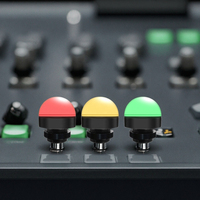 Светодиодный сигнальный фонарь ONN M4B-USB RGB с белым свечением, управлением через USB, питанием от постоянного тока, класс защиты IP53, совместим с Linux