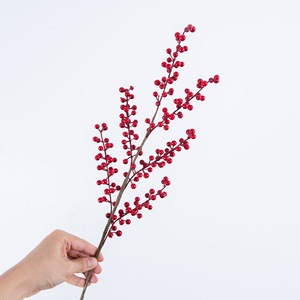 Baies de Noël artificielles CallaFloral, petites baies rouges en plastique, décorations pour la maison, les fêtes, les mariages et les créations artisanales - Product Image 2