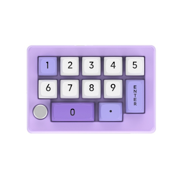K808 Wired Programmable Macro Keyboard Knobs RGB Mini Mechanical KeyPad Fully Hot Swappable Numeric Keypad Gaming USB-C