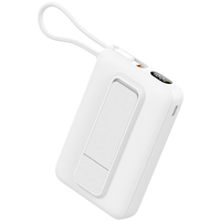 C1055 Batterie externe portable magnétique Type-C haute capacité avec câble intégré, affichage LED, 10000 mAh, charge rapide, charge sans fil