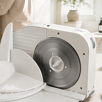 Trancheuse à pain électrique, coupe-aliments, machine à trancher le jambon, le fromage et la viande, hachoir de comptoir pour cuisine S-895