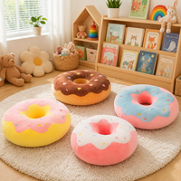 Coussin de sol géant en peluche en forme de donut, super doux, écologique, pour enfants, idéal pour la sieste et la salle de jeux à la maison
