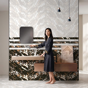 Carreaux muraux en céramique émaillée polie les plus vendus 300x450mm Garantie 5 ans 9mm d'épaisseur Antidérapants pour la décoration de cuisine et de salon - Product Image 4