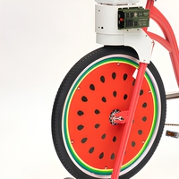 EXI 2026 Vélo d'exercice à pédales en acier pour intérieur/extérieur, machine de divertissement domestique avec chargement de téléphone portable et éclairage LED, pour adultes