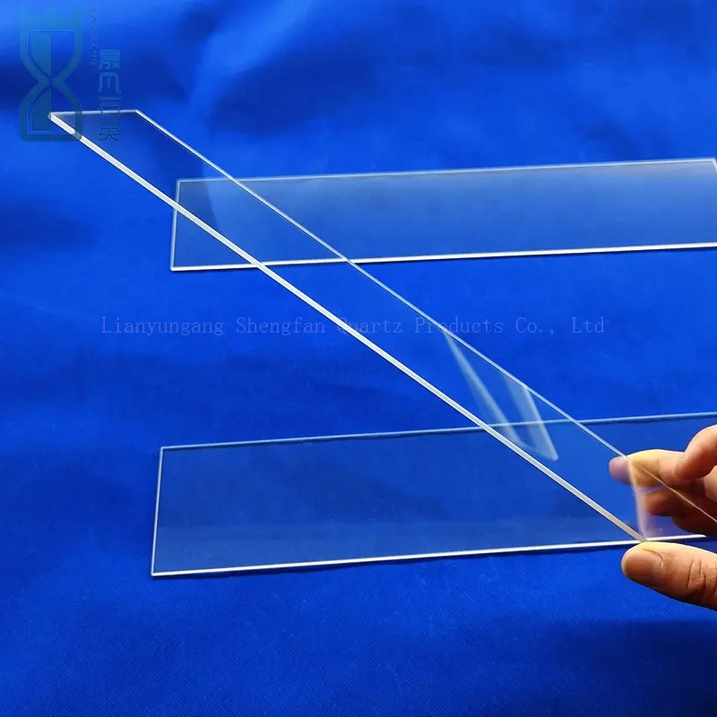 Hoge Doorlaatbaarheid Fused Silica Transparante Uv Quartz Glas Plaat Voor Lamp