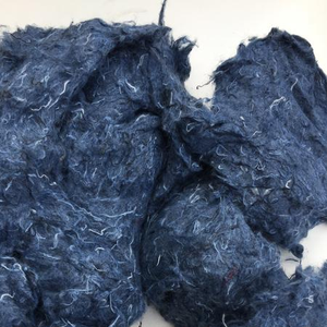 ผ้าเดนิมผ้าฝ้ายสี100% สีน้ำเงินเข้มสำหรับส่งออกและปั่นผลิตภัณฑ์รักษ์โลก - Product Image 1