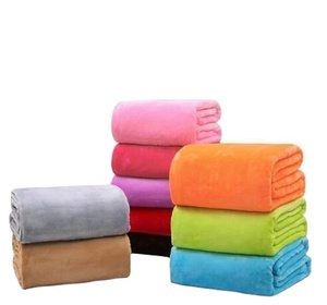 Mantas cálidas de lana de franela de 50x70cm, mantas suaves sólidas, <span class=keywords><strong>colcha</strong></span> sólida, manta de felpa para invierno y <span class=keywords><strong>verano</strong></span> para cama y sofá - Product Image 4