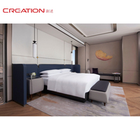 Solution de mobilier hôtelier sur mesure haut de gamme : Ensemble de chambre d'hôtesse 5 étoiles moderne et luxueux pour projets hôteliers