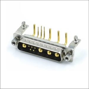 ขั้วต่อแบบมุมฉากกำลังสูง 9W4 R/A ชนิด DIP สำหรับ PCB ขั้วต่อตัวผู้ 9W4 - Product Image 1