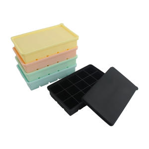 Grand bac à glaçons en silicone avec couvercle amovible - Sans BPA, flexible, 15 cavités, pour whisky et cocktails - Product Image 5