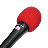 Housse de protection en éponge épaissie anti-choc pour microphone de couleur entière