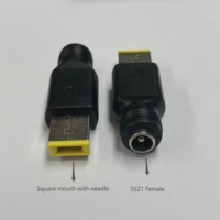 Adaptateur de prise de charge pour ordinateur portable DC 5,5*2,1 mm 5521 femelle vers 4530 mâle, connecteur de conversion