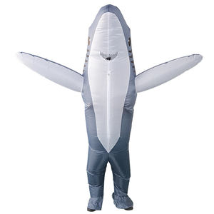 Costume de <span class=keywords><strong>Requin</strong></span> Amusant pour Adulte et Bébé, Mascotte de <span class=keywords><strong>Requin</strong></span> pour Halloween, Costume Gonflable de <span class=keywords><strong>Requin</strong></span> <span class=keywords><strong>Bleu</strong></span> - Product Image 4