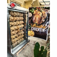 Nouvelle machine à rôtir le poulet au gaz commerciale, multifonctionnelle, portable, à économie d'énergie, grande capacité