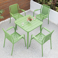 Table et chaises en métal pour salle à manger, bistrot, bar, café, restaurant, patio et jardin – Collection 2026 – Offre Spéciale