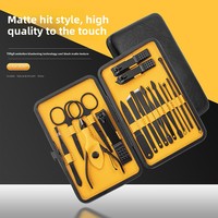 Ensemble de coupe-ongles multifonctionnel en acier inoxydable à grande bouche 7 1 Outil pour ongles épais Boîte de manucure transfrontalière pour orteils Emballage