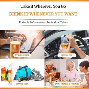 Tabletas Efervescentes de Vitamina C + <span class=keywords><strong>Zinc</strong></span> OEM/ODM 1.0g 3 Tabletas Diarias Suplementos Alimenticios Marca Privada Adolescentes Adultos Belleza Naranja - Product Image 4